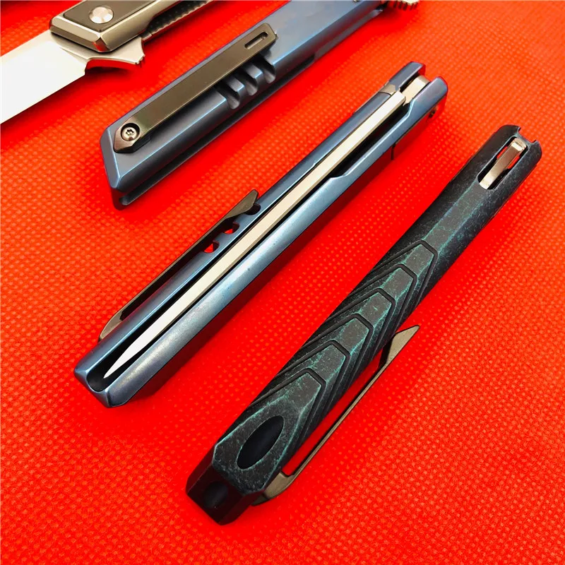 9TiEDC Djinn оригинальный нож из титанового сплава ручка складной открытый M390