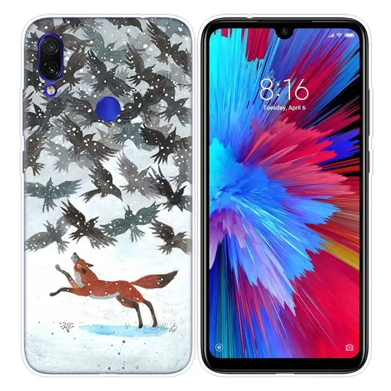 09 Милых животных, лисички, Чай чехол для Xiaomi Redmi Note 7 фотоаппаратов моментальной печати 7 S K20 Y3 GO S2 6 6A 7A 5 Pro mi играть до 9 лет A1 A2 8 Lite Poco F1 мягкие чехлы для телефона - Цвет: 09