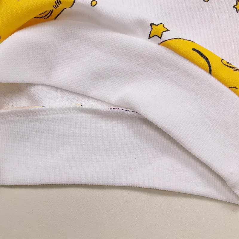Fashion Autumn Spring boys girls t-shirt Children's sun star print tops kids pants High quality clothing cotton sweater | Детская