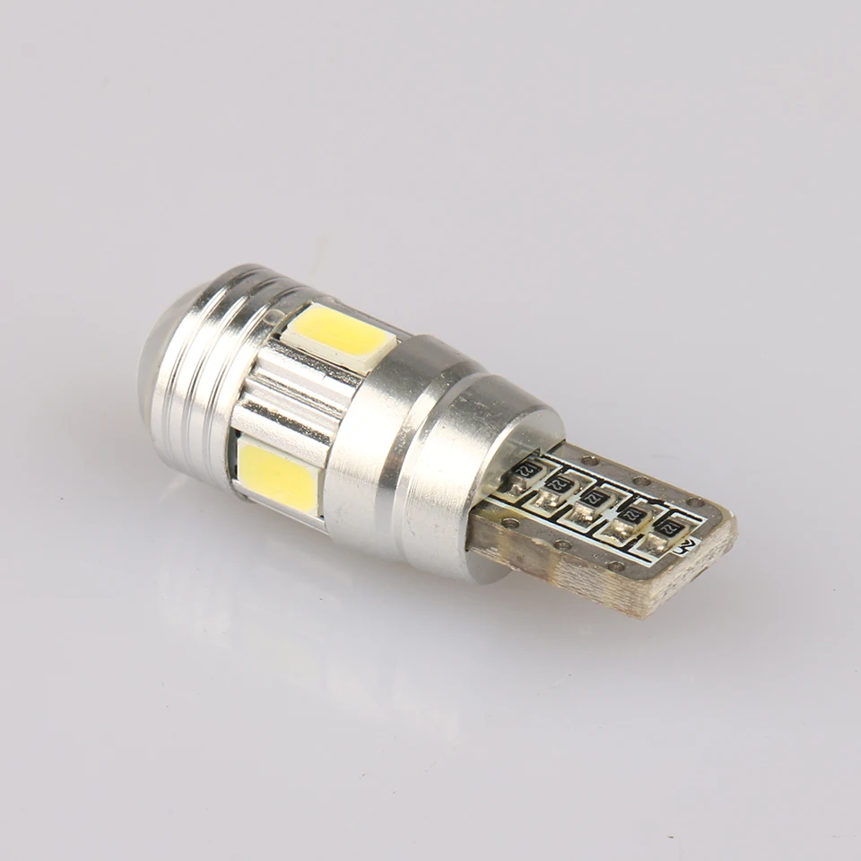 2 шт. суперъяркие лампы T10 5630 6 SMD с полярной алюминиевой оболочкой для объектива 12