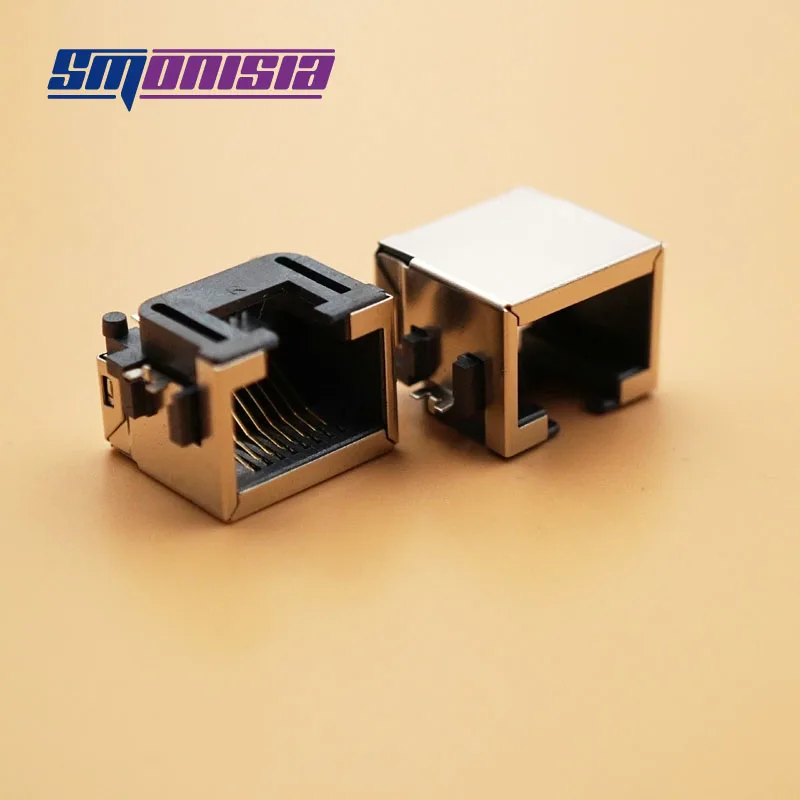 Сетевая розетка RJ45 10 шт./лот тип раковины 8 6 H гнездовой разъем сетевой интерфейс