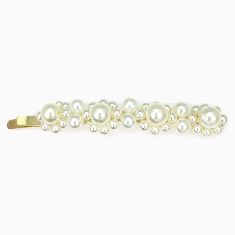 HJ004 Gold MANILAI, заколки для волос с искусственным жемчугом для женщин, ручной работы, расшитые бисером, шпильки, свадебные украшения для волос, женские подарки, свадебные аксессуары для волос - Окраска металла: HJ004 Gold