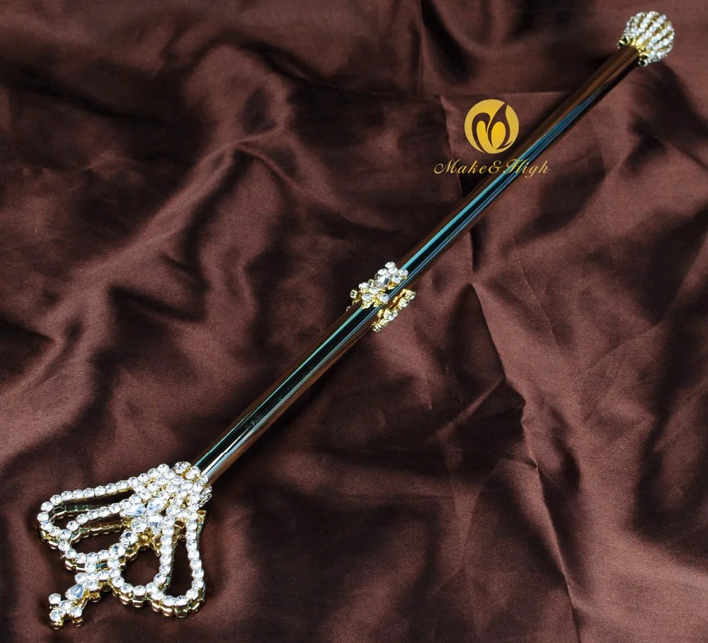 Королева Принцесса карнавальный скипетр палочка 19 &quotпрозрачный кристалл