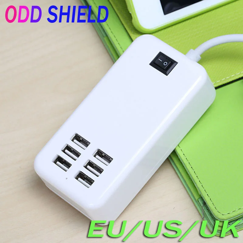 6 USB зарядное устройство адаптер питания переменного тока универсальный