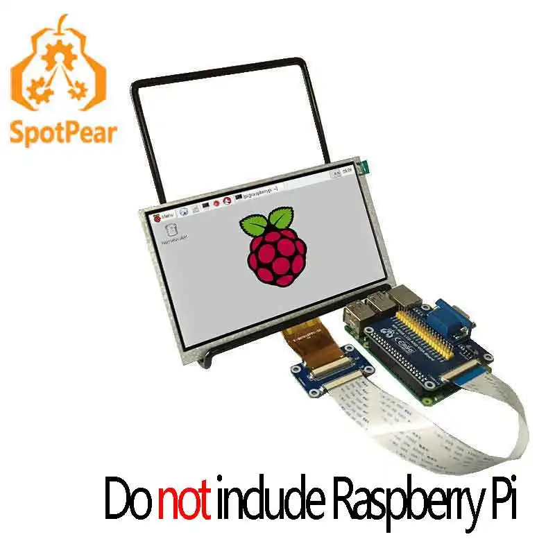 Raspberry Pi 7 дюймов LCD 1024x600 IPS дисплей и VGA разъем DPI драйвер|raspberry pi|pi 7lcd raspberry pi |