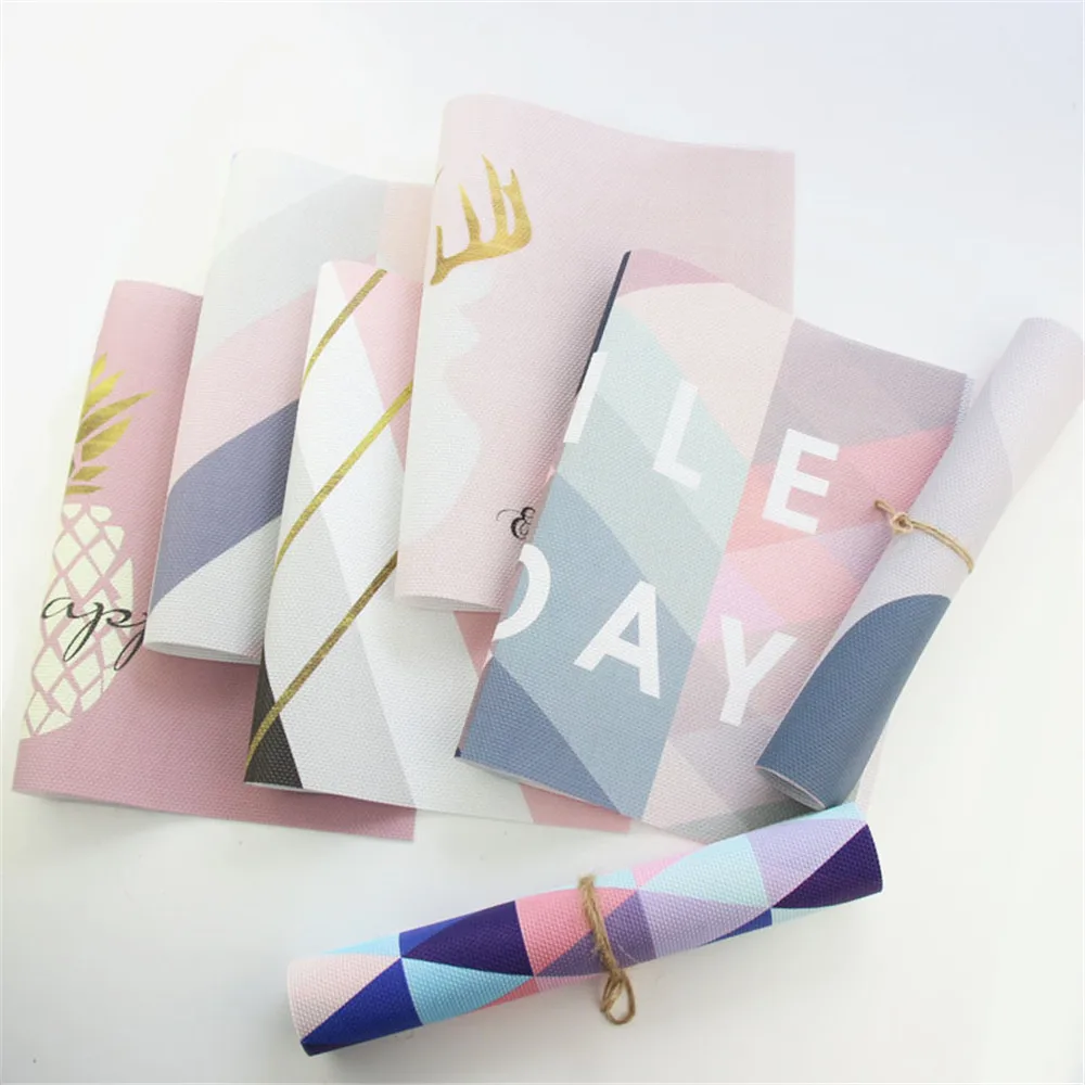 Шикарные милые столовые приборы из ПВХ коврик для обеденного стола