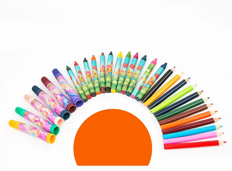 Набор канцелярских принадлежностей для рисования 46 шт.|stationery set for kids|stationery setcute