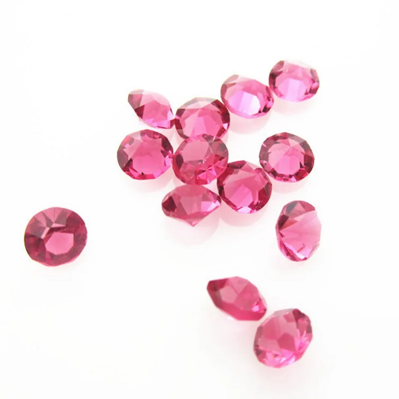 

New Arrival 100pcs October Birthstone Dark Pink 5mm 4mm Crystal Floating Charms Living Glass Memory Lockets Pendants DIY Jewelry