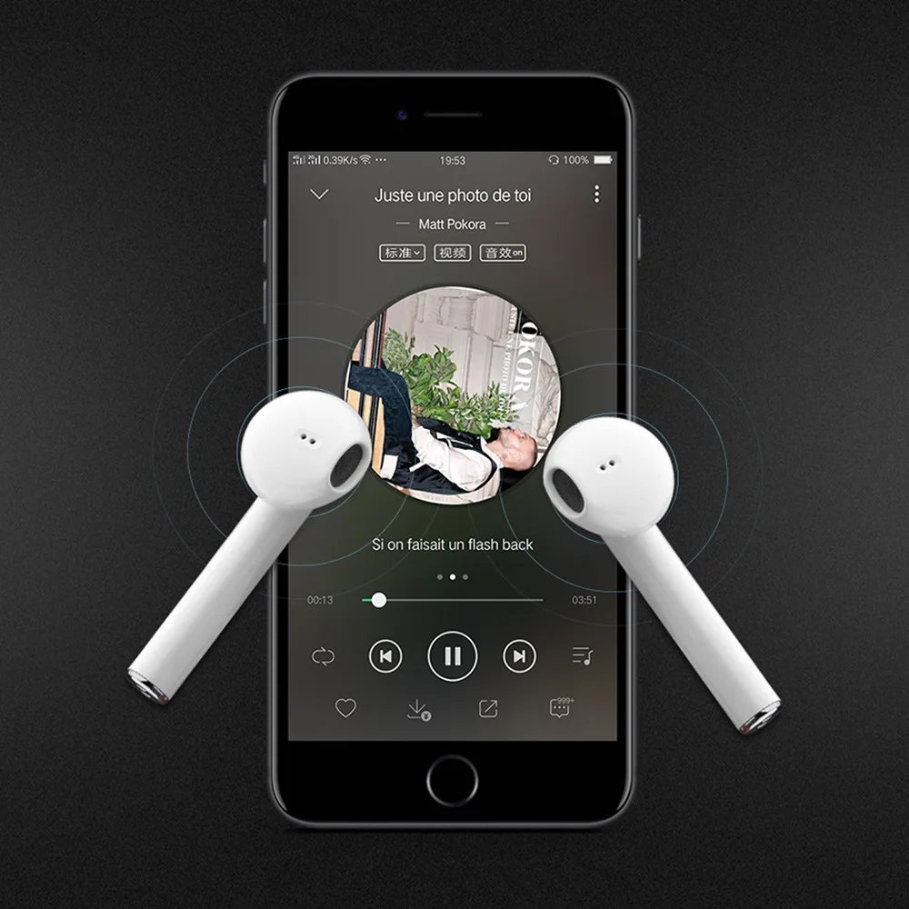 100 шт. Pop Up Window F11 TWS беспроводные наушники 5 0 Bluetooth Беспроводная гарнитура PK i11 I12 I9 i10