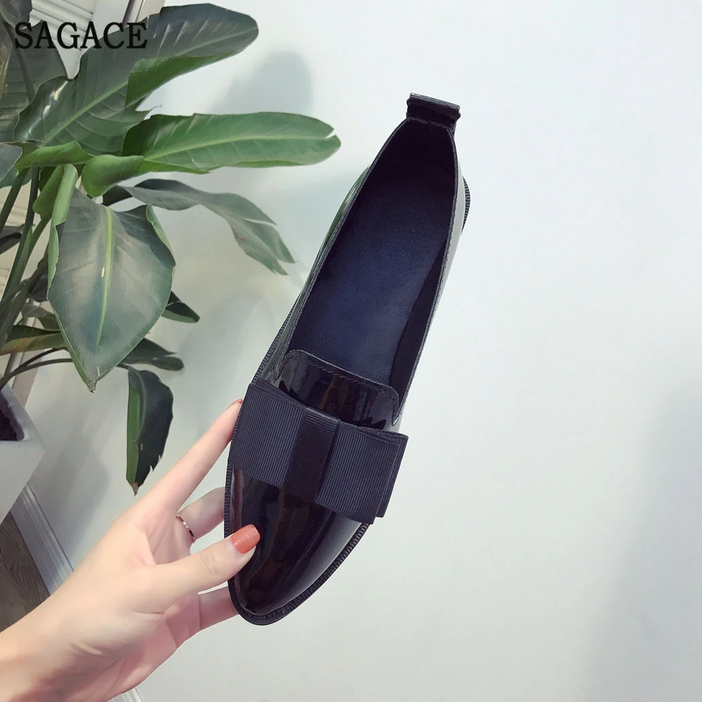 SAGACE/женские студенческие повседневные лоферы в стиле ретро Сезон весна осень