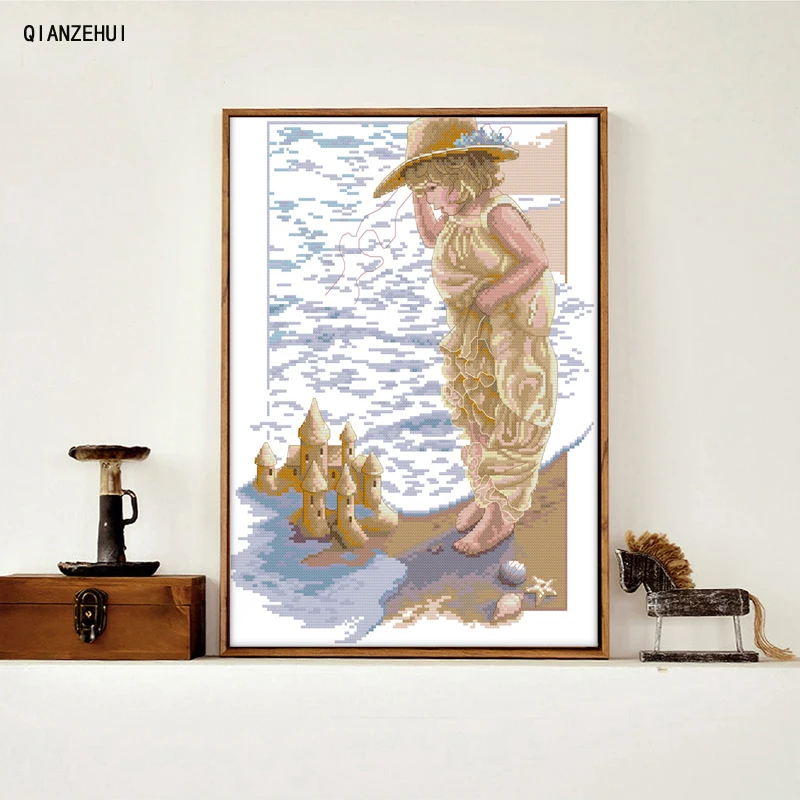 Рукоделие сделай сам мечта песочные башни пейзаж вышивка крестиком наборы для