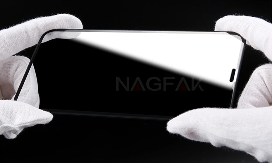 NAGFAK 6D закругленные края Полное покрытие экрана протектор для iPhone XS Max XR X 0,27 мм закаленное стекло для iPhone X 10 стеклянная пленка