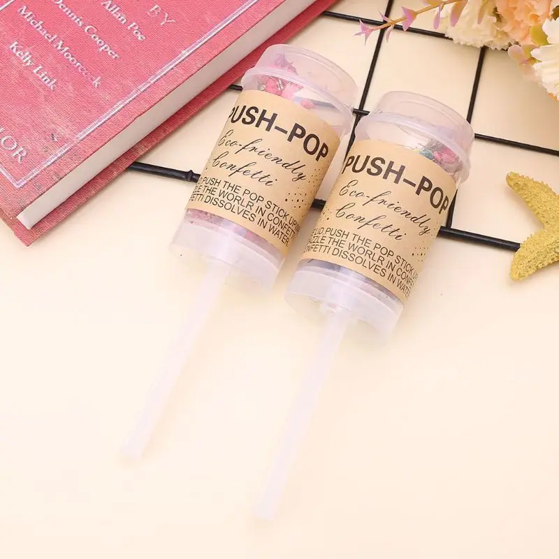 Конфетти Push Pop высушенный цветок стрелки подружки невесты свадебные подарки на