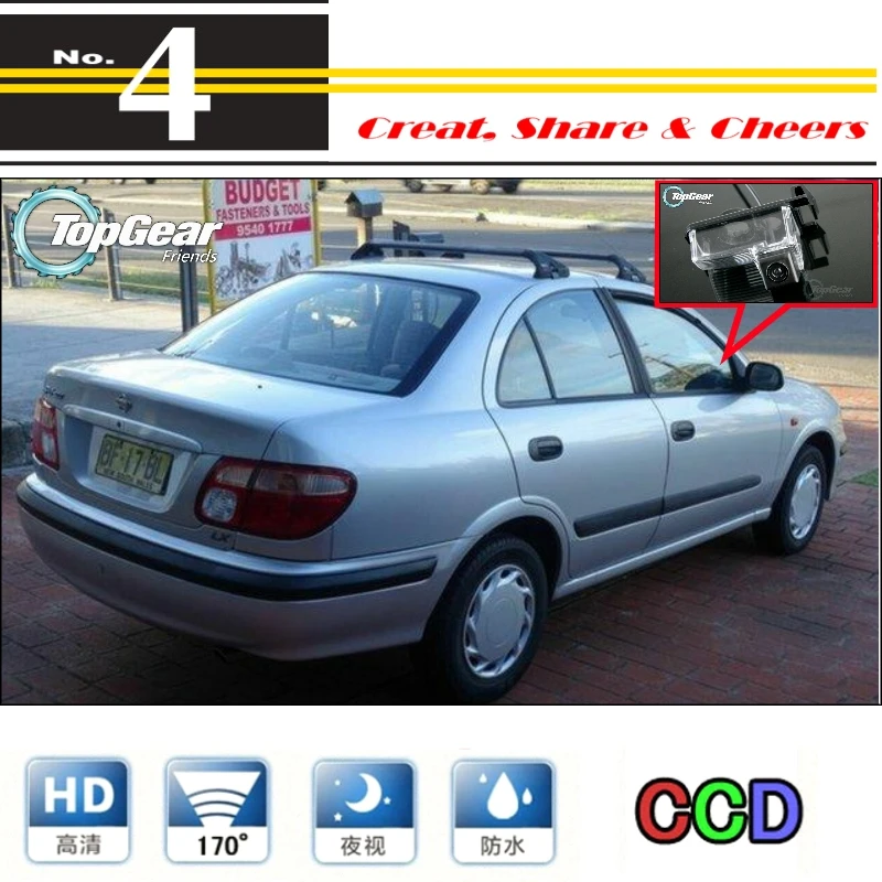 

Автомобильная камера для NISSAN Pulsar N16 2000 ~ 2005, Высококачественная задняя камера заднего вида для PAL / NTSC | RCA