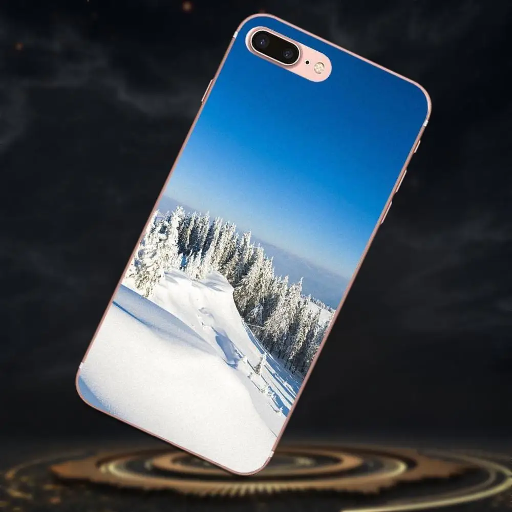 Зимний пейзаж природа для Xiaomi Redmi Note 2 3 3S 4 4A 4X 5 5A 6 6A Pro Plus Мягкий Силиконовый ТПУ