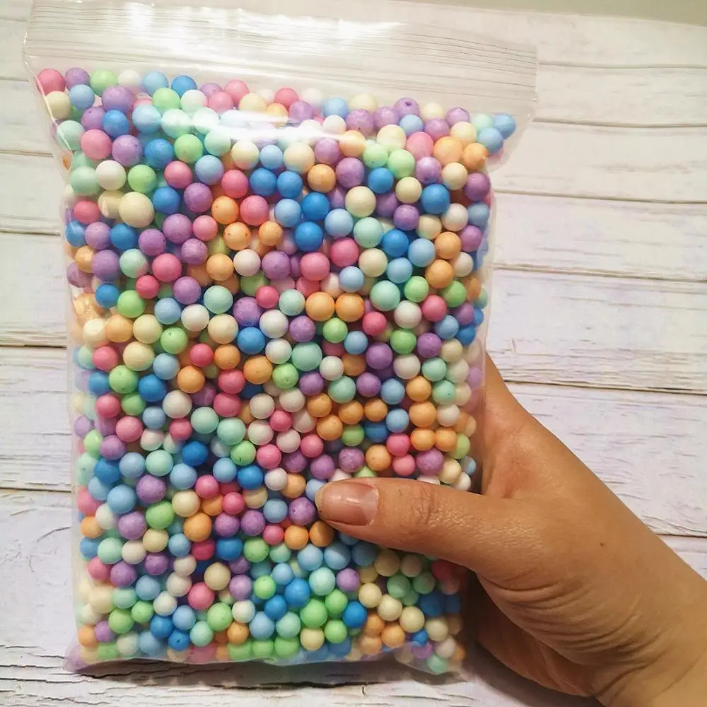 

13g Color Snow Mud Particles Accessories Tiny Foam Beads Slime Balls Supplies