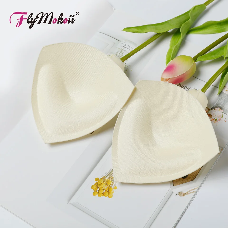 

3 pairs/lot Women Pads Enhancers Thin Sponge Foam Bra Pads Chest Cup Breast Bikini Insert Chest Pad Swimsuit Padding Inserts