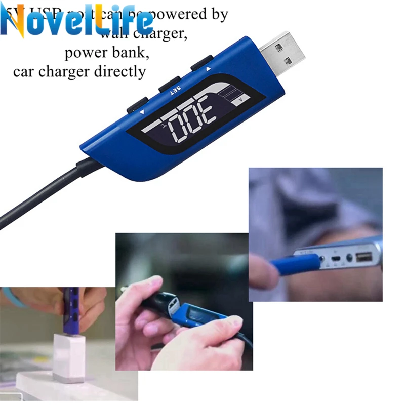 10 Вт 5 в USB паяльник Регулируемая температура портативная электрическая паяльная станция B Tip Автоматический Режим сна цифровой экран дисплей
