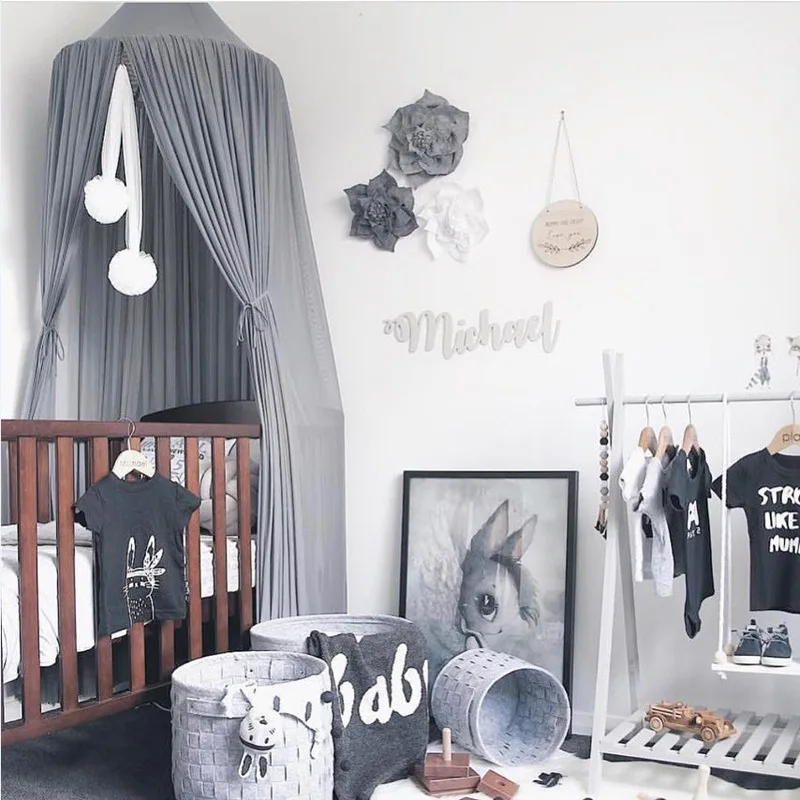 Baby mosquito nets chiffon hanging net bed card comb | Дом и сад