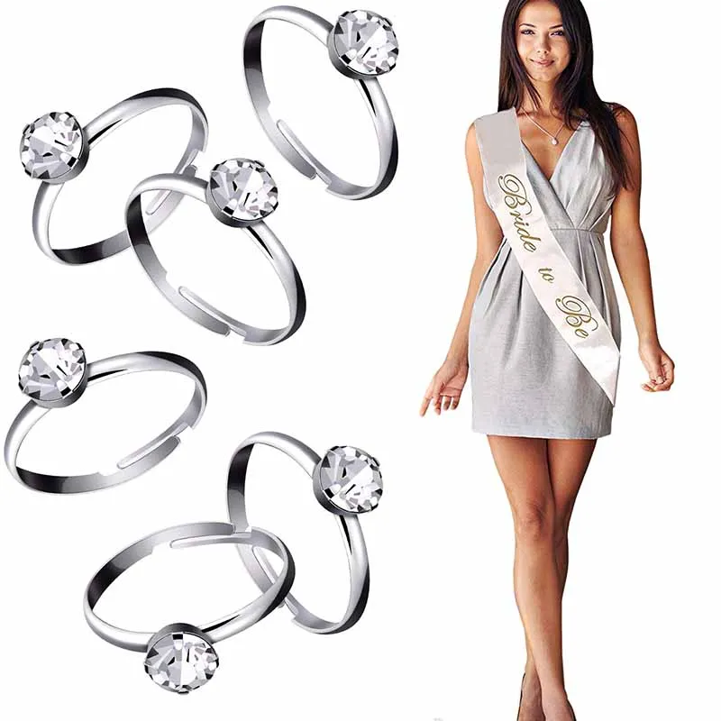 С надписью "Bride to Be" створки команда надпись «Bride Tribe» кольцо невесты для свадьбы девичник свадебный душ стол украшение для центра стола