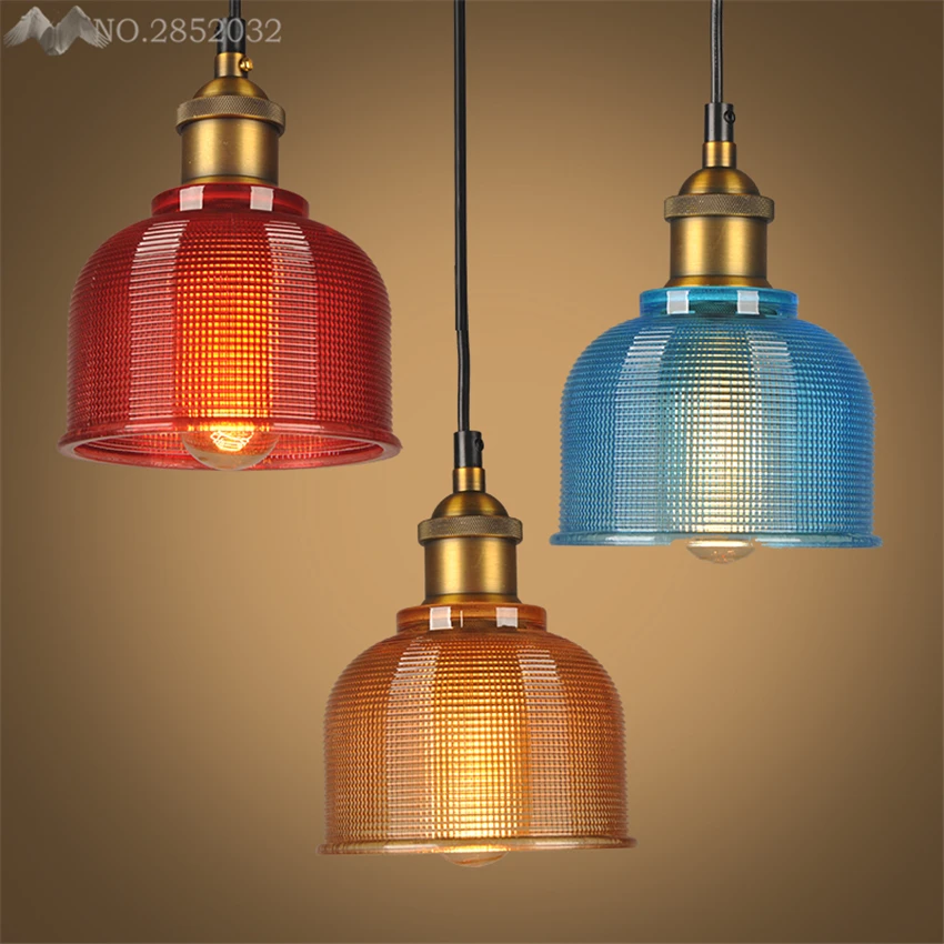 Современное искусство подвесные светильники Красочные стеклянные лампы