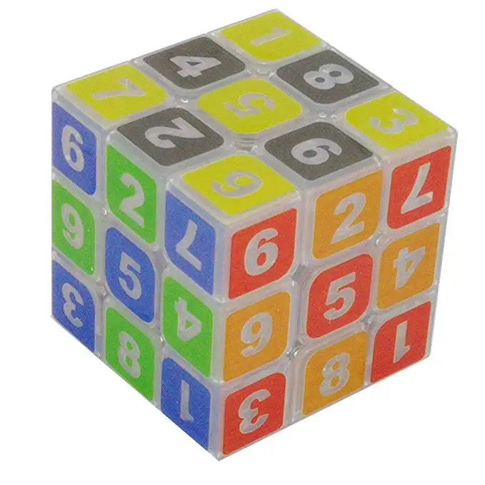 Cuber Speed Sudoku 3x3 магический куб прозрачный 3x3x3 скоростной прозрачное тело с числами