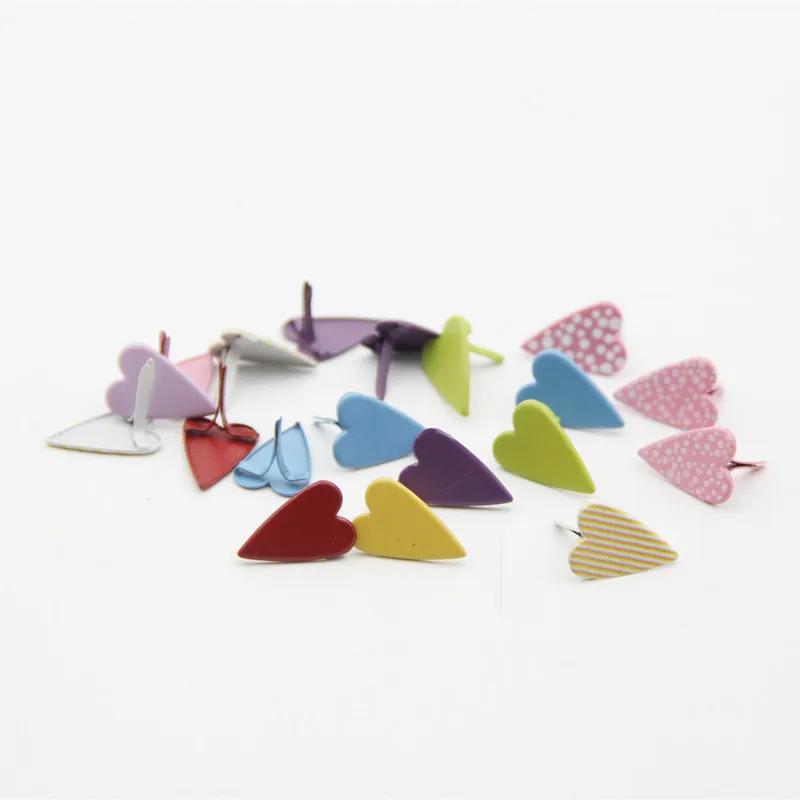 Смешанные металлические бронзы в форме сердца 20 шт. 16 5 мм искусственные