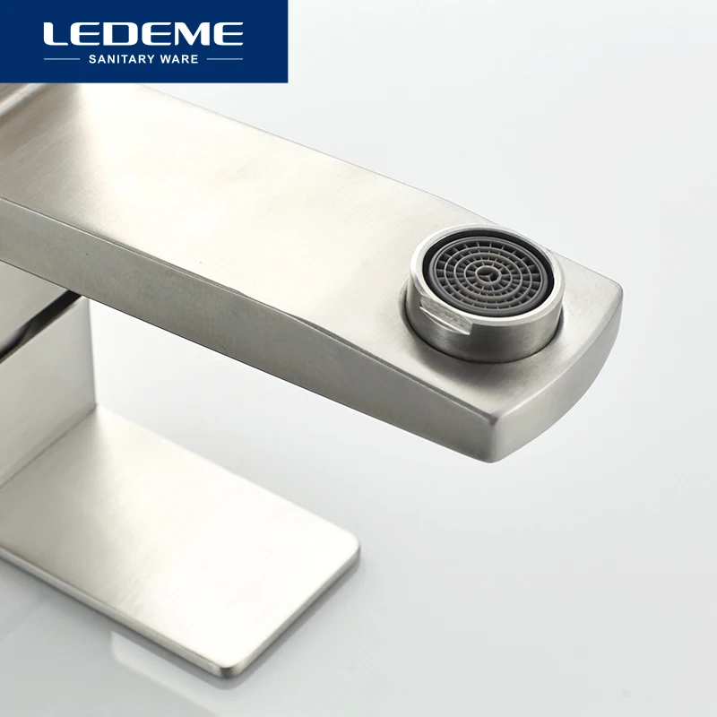 LEDEME смеситель для ванной комнаты кран горячей и холодной воды краны раковины из
