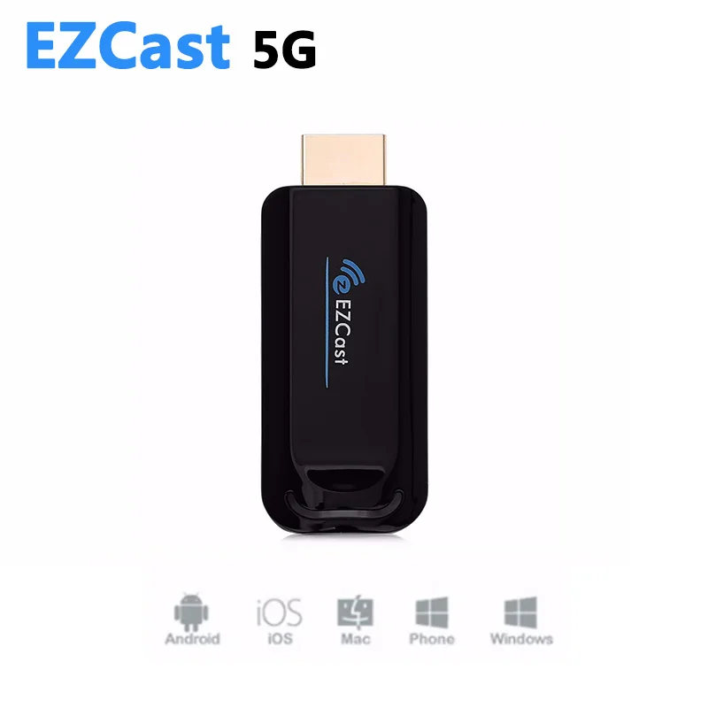 Новый Ezcast 5G беспроводной hdmi wifi Дисплей allshare литой Ключ адаптер miracast ТВ палка