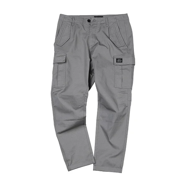 khaki gray SIMWOOD, новинка, повседневные брюки, мужские Модные спортивные брюки-карго, до щиколотки, военные осенние брюки, мужские панталоны, hombre 180614 - Цвет: khaki gray