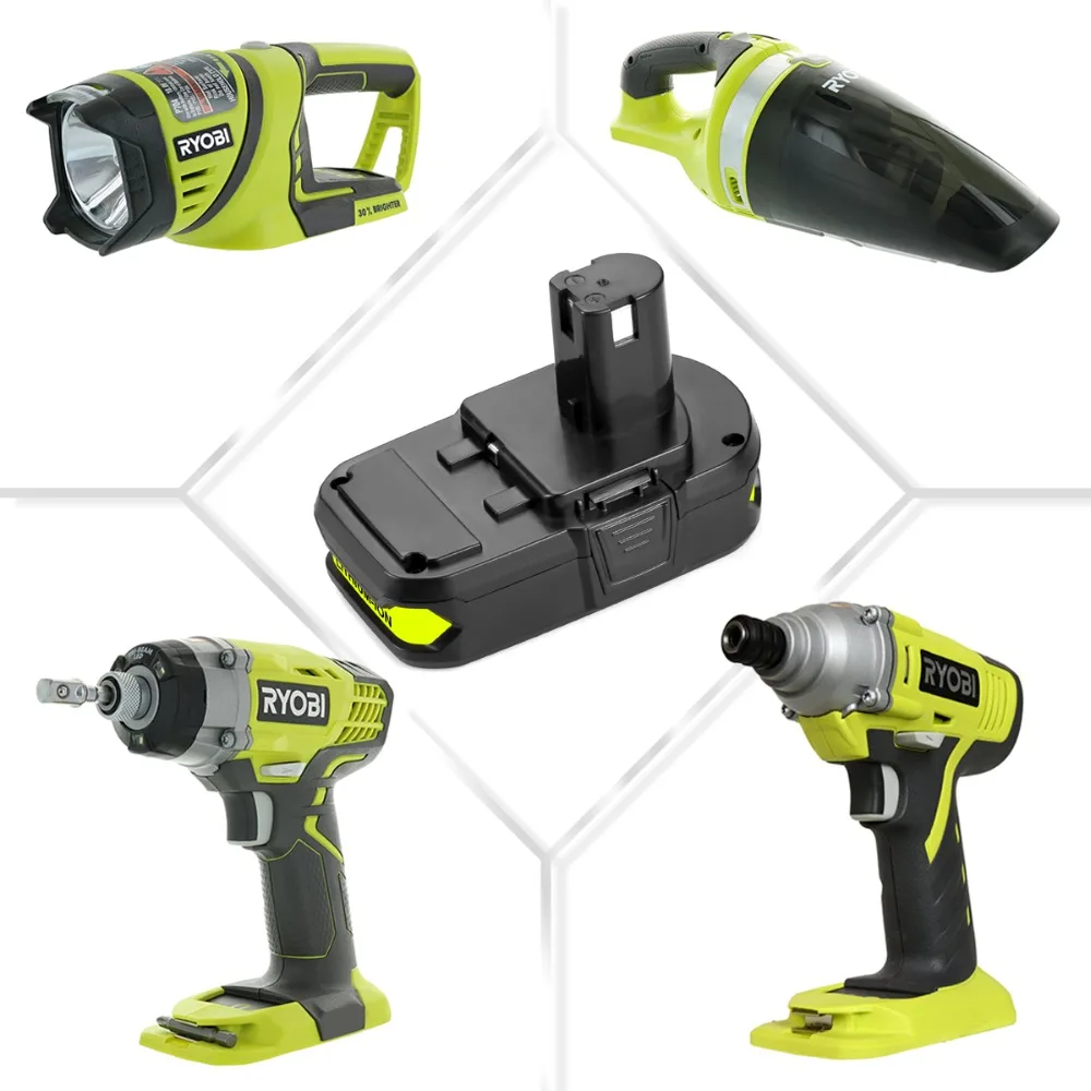 Аккумуляторная батарея RB18L25 для Ryobi 18 в 3000 мАч Li Ion One Plus электроинструмента P103 P104
