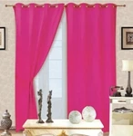 Недорогой однотонный занавес из микрофибры с 8 металлическими кольцами|curtains