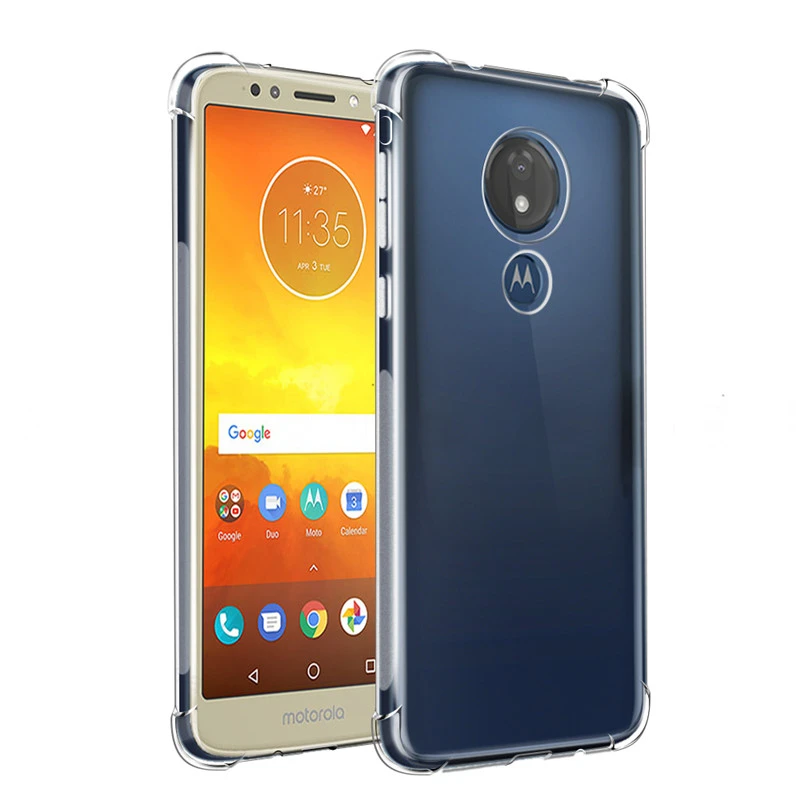 Прозрачный противоударный мягкий чехол из ТПУ для Motorola Moto G7 One Power G6 G5 G5S G4 E5 E6S E6 Plus