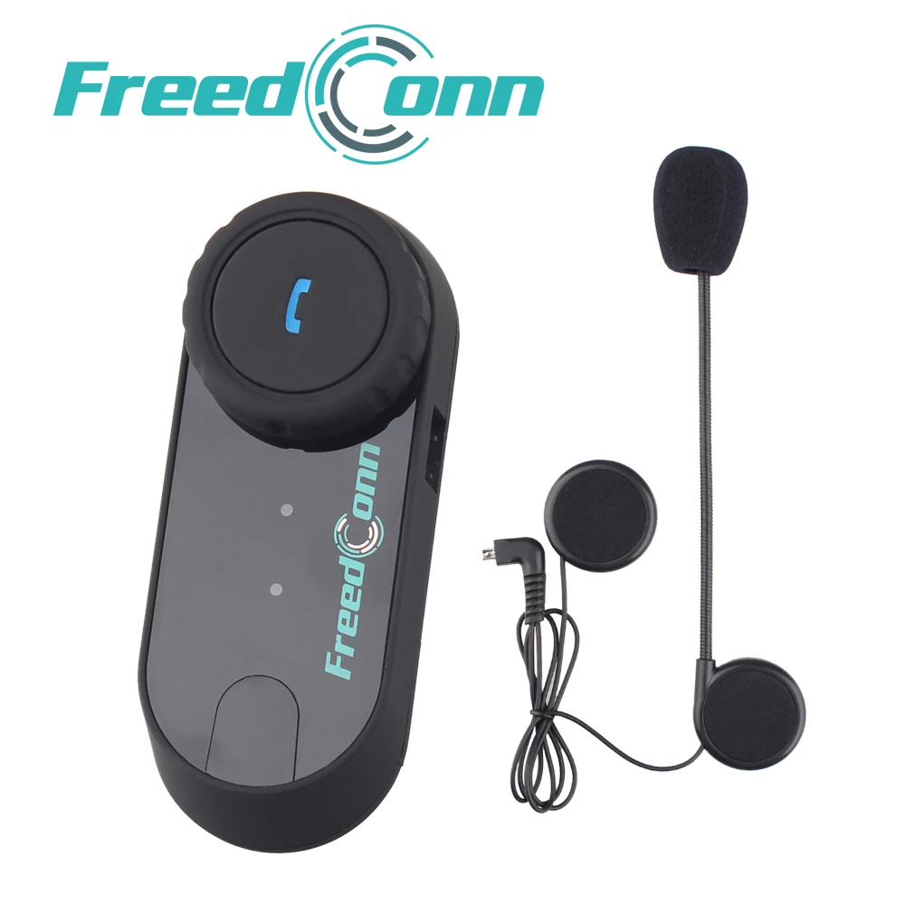 Гарнитура FreedConn для мотоциклетного шлема Bluetooth Интерком 800 м BT с FM радио|headset for
