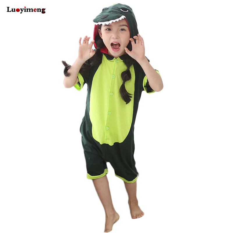 Новый pijama de лето Рубашка с короткими рукавами пижамы мультфильм хлопок Onepiece Kawaii