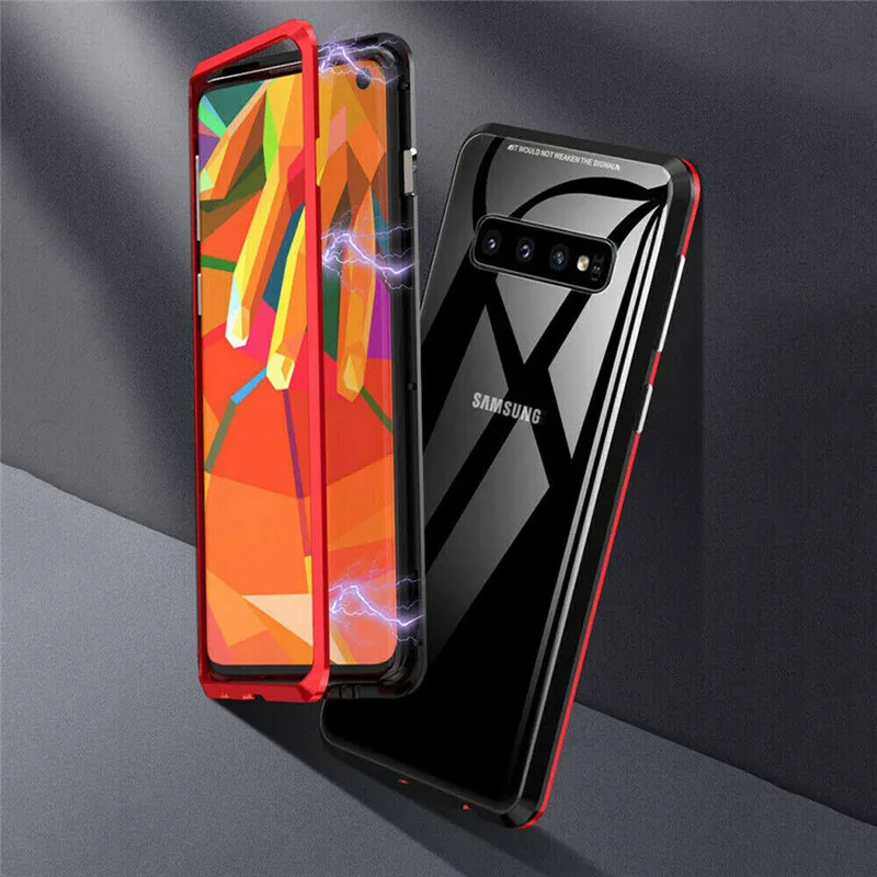 Роскошный металлический каркас чехол для телефона Магнитный samsung Note 8 9 Galaxy S9 S8 Plus |