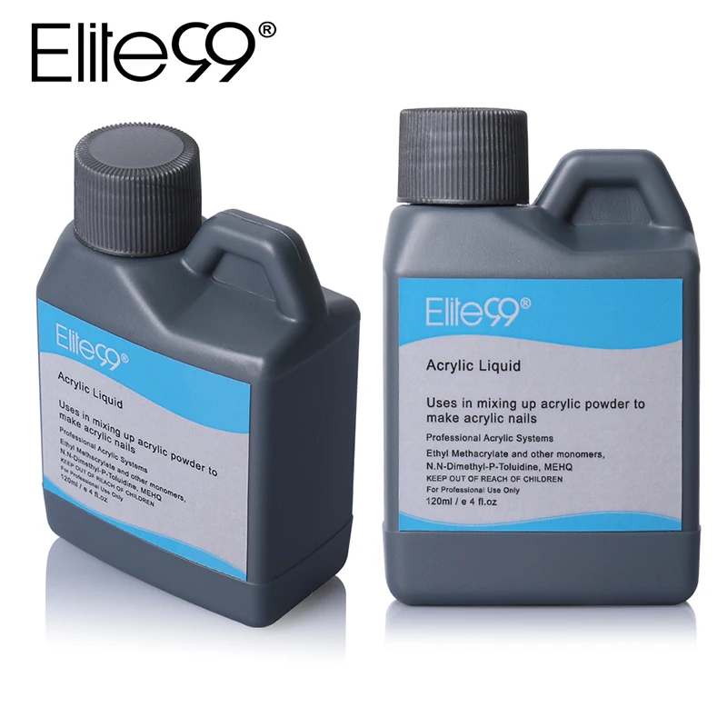 

Elite99 Acrylic Liquid for False Acrylic Powder Crystal Manicure Extension Tips Jumbo Size Nail Art Design Beauty Tools 120ml