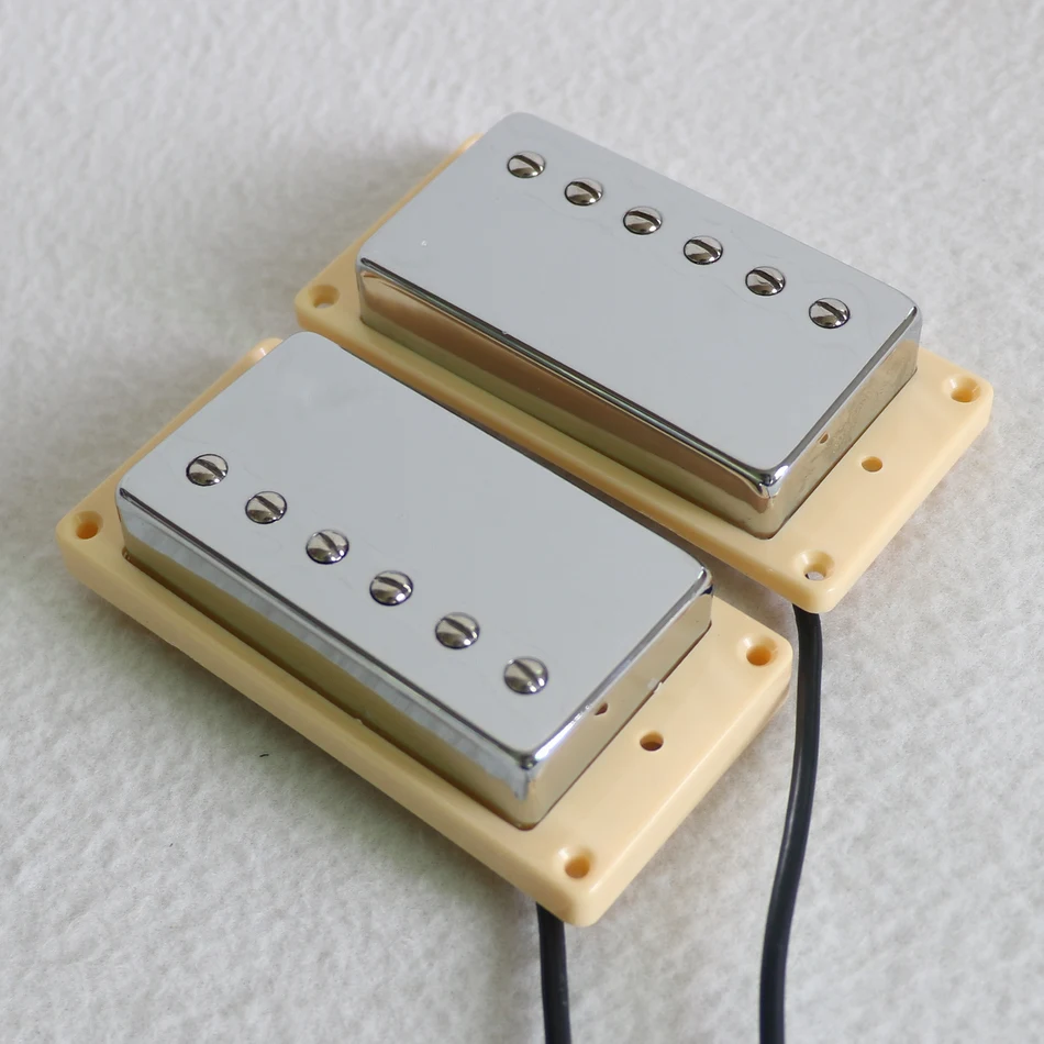 Donlis 1 Набор Alnico 5/2 бар хромовый цвет lp электрогитара пикапы humbucker с кольцами