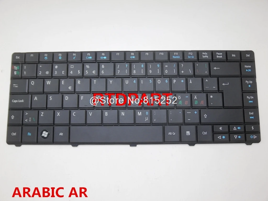 

Keyboard For Acer TM8371 8371G TM8471 8471G TM8341 English US Arabia AR Thailand TI Denmark DM Nordic NE 9Z.N3L82.00A