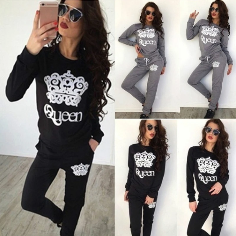 Женский комплект из двух предметов повседневный облегающий топ с круглым