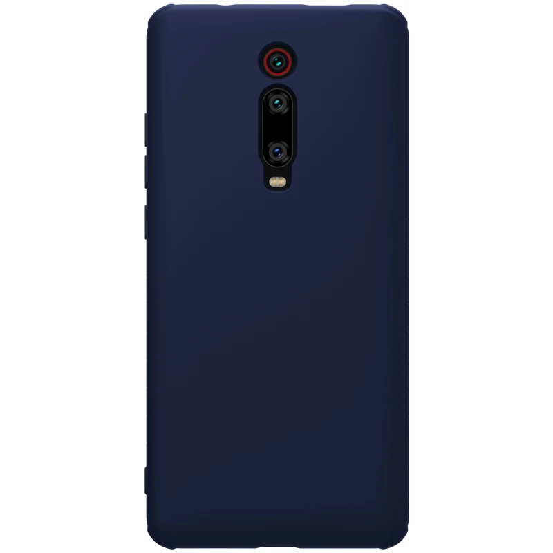 Темно-синий Для Xiao mi Red mi K20 K20 pro чехол Nillkin резиновая обернутая Жидкая силиконовая Мягкая сенсорная задняя крышка для Xiaomi mi 9T 9T Pro Чехол - Цвет: Темно-синий