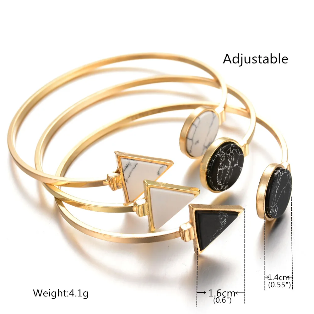 UAM новые женские золотые браслеты на запястье 2 вида цветов простые ювелирные