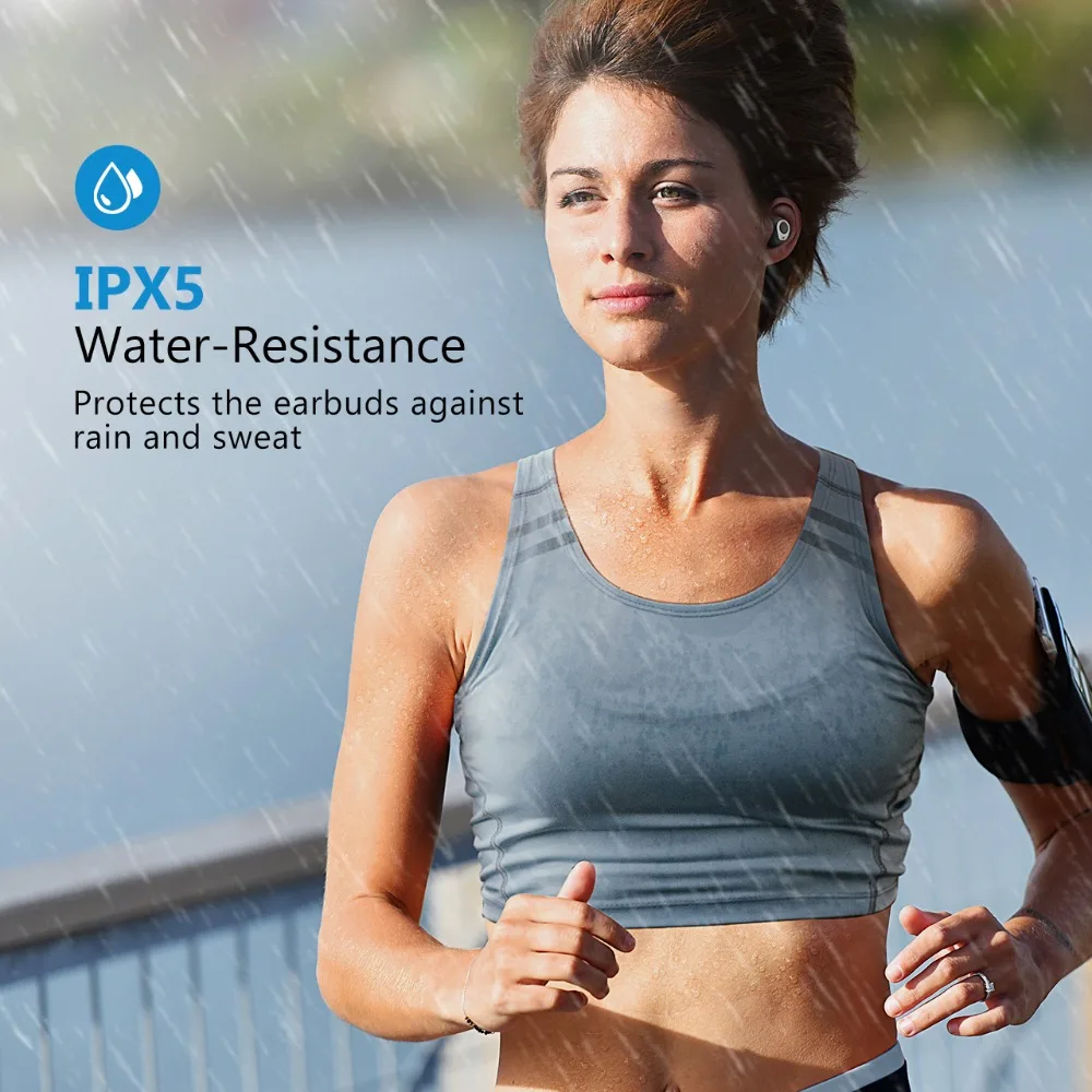 Mpow T3 наушники-вкладыши TWS с ipx5 Bluetooth 5 0 Беспроводной наушники микрофоном зарядным