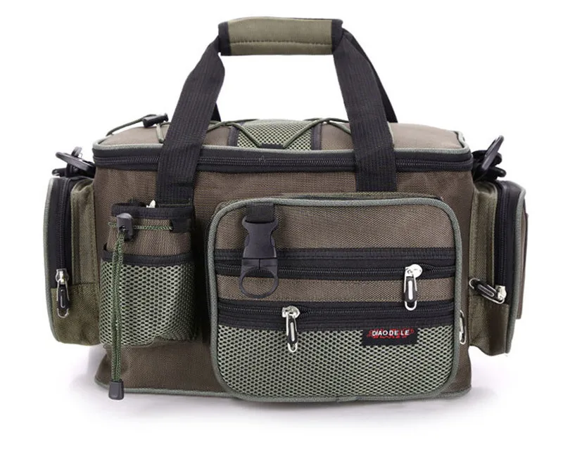 New arrival Multi functional fishing bags size 36*8*23 Fishing Bag Zipped Case Fishing Tackle Bags Lure Fishing waist pack