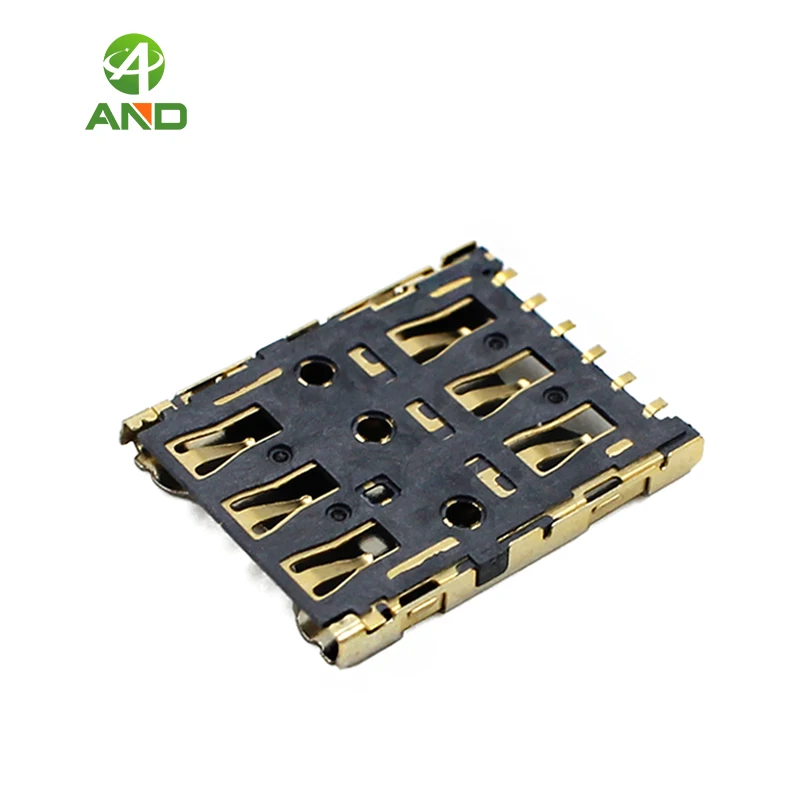 10 шт. штепсельная вилка из нержавеющей стали типа 6 Pin Nano разъем для sim-карты 1500