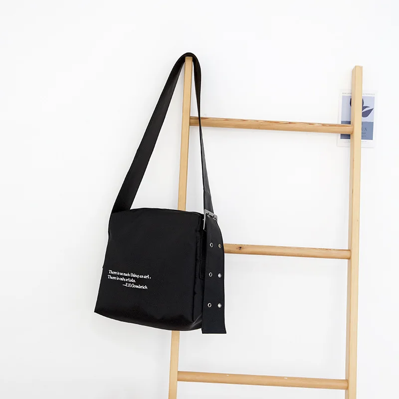 Yeqofcd черная нейлоновая сумка через плечо модная женские сумки для путешествий