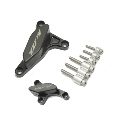 Black MTImport для Yamaha YZF R1 2007 2008 YZF-R1 ЧПУ POM Frame Slider Crash Pad чехол для двигателя Stator чехол Защита от падения Новинка - Цвет: Black