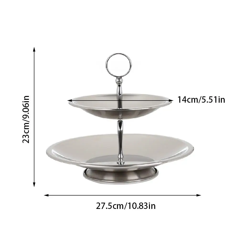 Новая фруктовая чаша 3 стойка из ярусов нержавеющей стали Подставка для фруктов