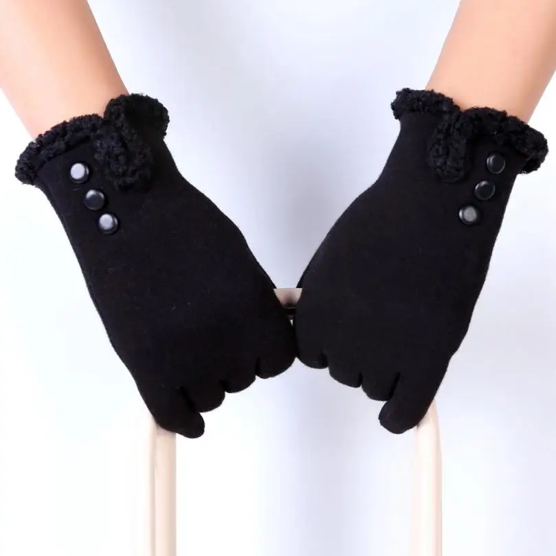 Классические Luvas de inverno женские модные зимние уличные спортивные теплые перчатки