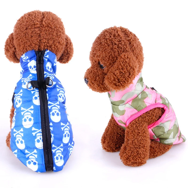 Камуфляжная одежда для собак кошек пальто жилет маленьких осенне зимний теплый